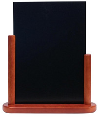  Securit Half Frame Table Top Blackboard 320 x 270mm Mahogany 