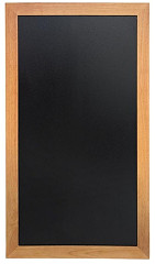  Securit Slim Wall Mounted Blackboard 1000 x 560mm Teak 