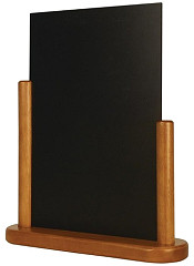  Securit Half Frame Table Top Blackboard 320 x 270mm Teak 