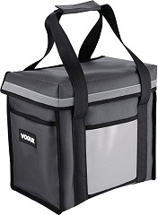  Vogue Insulated Top Loading Delivery Bag Grey 330x230x330mm 