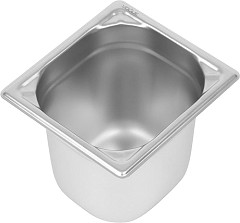  Vogue Heavy Duty Stainless Steel 1/6 Gastronorm Pan 150mm 