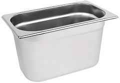  Vogue Stainless Steel 1/4 Gastronorm Pan 150mm 