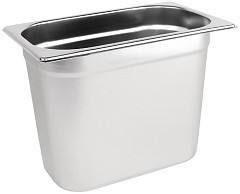  Vogue Stainless Steel 1/4 Gastronorm Pan 200mm 