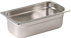  Vogue Stainless Steel Gastronorm Pan Set 3 x 1/3 & 1 x 1/2 