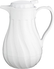  Olympia Insulated Swirl Jug White 1.2Ltr 