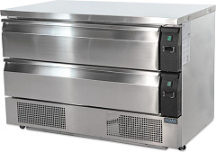  Polar U-Series Double Drawer Counter Fridge Freezer 6xGN 