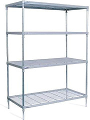  Craven 4 Tier Nylon Coated Wire Shelving 1700x1475x591mm 