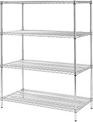  Vogue 4 Tier Wire Shelving Kit 1525x610mm 