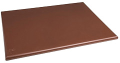  Hygiplas Extra Thick High Density Brown Chopping Board Large 