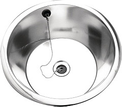  Gastronoble KWC DVS Stainless Steel Rimmed Edge Round Inset Sink Bowl 355mm 