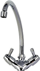  Gastronoble Single Hole Mixer with Multiple Turn Knobs and Spout 200mm 