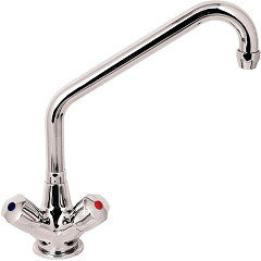  Gastronoble Single Hole Mixer Heavy Duty Model 19mm with Multiple Turn Knobs and Spout 200mm 