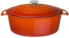  Vogue Orange Oval Casserole Dish 6Ltr 