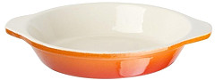  Vogue Orange Round Cast Iron Gratin Dish 400ml 