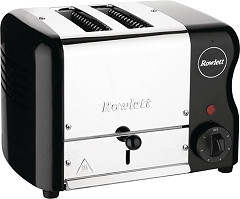  Gastronoble Rowlett Esprit 2 Slot Toaster Jet Black w/ elements & sandwich cage 