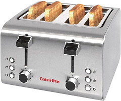  Caterlite 4 Slot Stainless Steel Toaster 