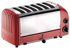 Dualit 6 Slice Vario Toaster Red 60154 