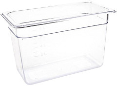  Vogue Polycarbonate 1/3 Gastronorm Container 200mm Clear 