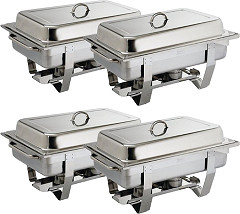  Olympia Milan Chafing Set Four (Pack of 4) 