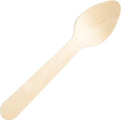  Fiesta Compostable Individually Wrapped Wooden Teaspoons (Pack of 500) 