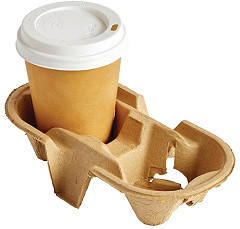  Gastronoble Disposable Cup Carry Trays 2 Cup (Pack of 360) 