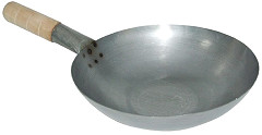 Vogue Mild Steel Wok Flat Base 330mm 