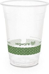  Vegware Compostable PLA Cold Cups 455ml / 16oz (Pack of 1000) 