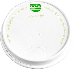  Vegware Compostable 79-Series Paper Hot Cup Lid (Pack of 1000) 