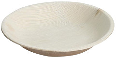  Fiesta Green Biodegradable Deep Palm Leaf Plates Round 175mm (Pack of 100) 