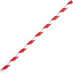  Fiesta Compostable Bendy Paper Straws Red Stripes (Pack of 250) 