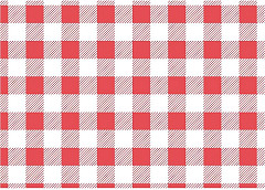  Gastronoble Greaseproof Paper Sheets Red Gingham 250 x 250mm (Pack of 200) 