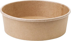  Fiesta Green Compostable Round Kraft Salad Bowls 750ml / 26oz (Pack of 300) 