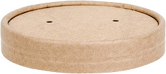  Fiesta Green Biodegradable Paper Soup Container Lids 118mm (Pack of 500) 
