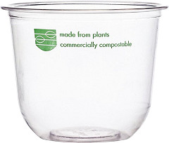  Vegware 96-Series Compostable PLA Deli Pots 12oz (Pack of 1000) 