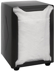  Olympia Stainless Steel Napkin Dispenser Black 