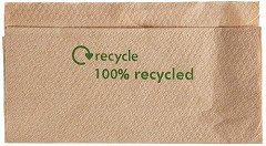  Gastronoble Compostable Kraft Lunch Napkins 320 x 300mm (Pack of 6000) 