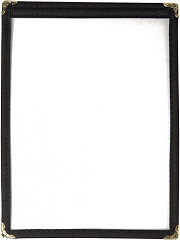  Olympia American Style Menu Cover Black A5 