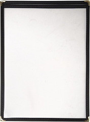  Olympia American Style Menu Cover Black A4 