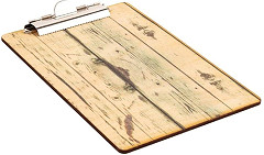  Olympia Wood Effect Menu Clipboard A5 
