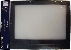  Securit Black Edge Menu Cover Inserts (Pack of 5) 