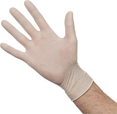  Gastronoble Powdered Latex Gloves L (Pack of 100) 
