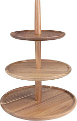  Olympia Acacia 3-Tier Stand 305(Ø) x 395(H)mm 