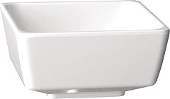  APS Float White Square Bowl 10in 