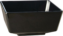  APS Float Black Square Bowl 10in 