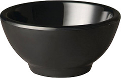  APS Pure Melamine Black Round Mini Bowl 90mm 