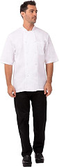  Chef Works Montreal Cool Vent Unisex Short Sleeve Chefs Jacket White 