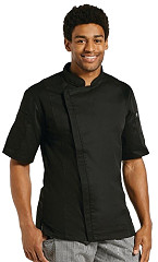  Chef Works Springfield Zipper Mens Chefs Jacket Black 