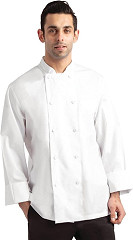  Chef Works Calgary Long Sleeve Cool Vent Unisex Chefs Jacket White 