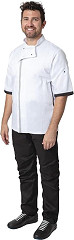  Southside Unisex Chefs Jacket Short Sleeve White 