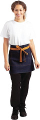  Whites Southside Waist Apron Denim Blue Tan Ties 